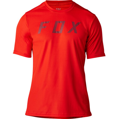 Maillot FOX RANGER MOTH RACE Manches Courtes Rouge Fluo 2023 FOX Probikeshop 0